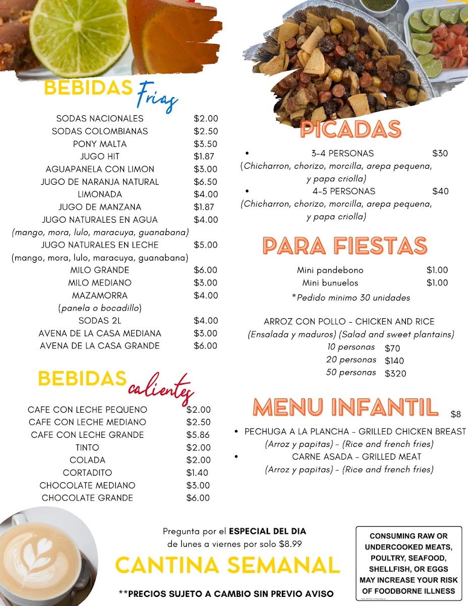 Menu La Paloma Bakery & Restaurant-2