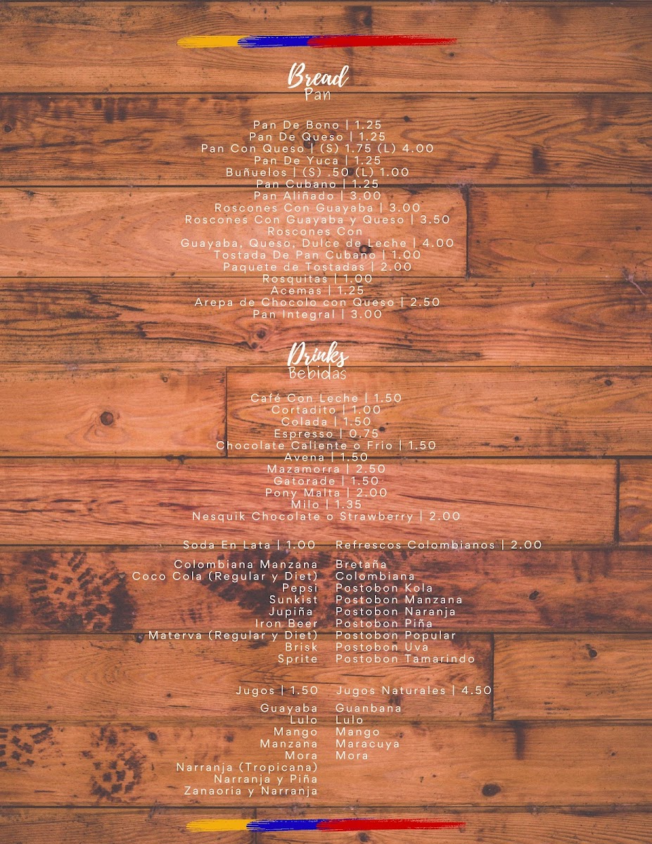 Menu La Paloma Bakery & Restaurant-4